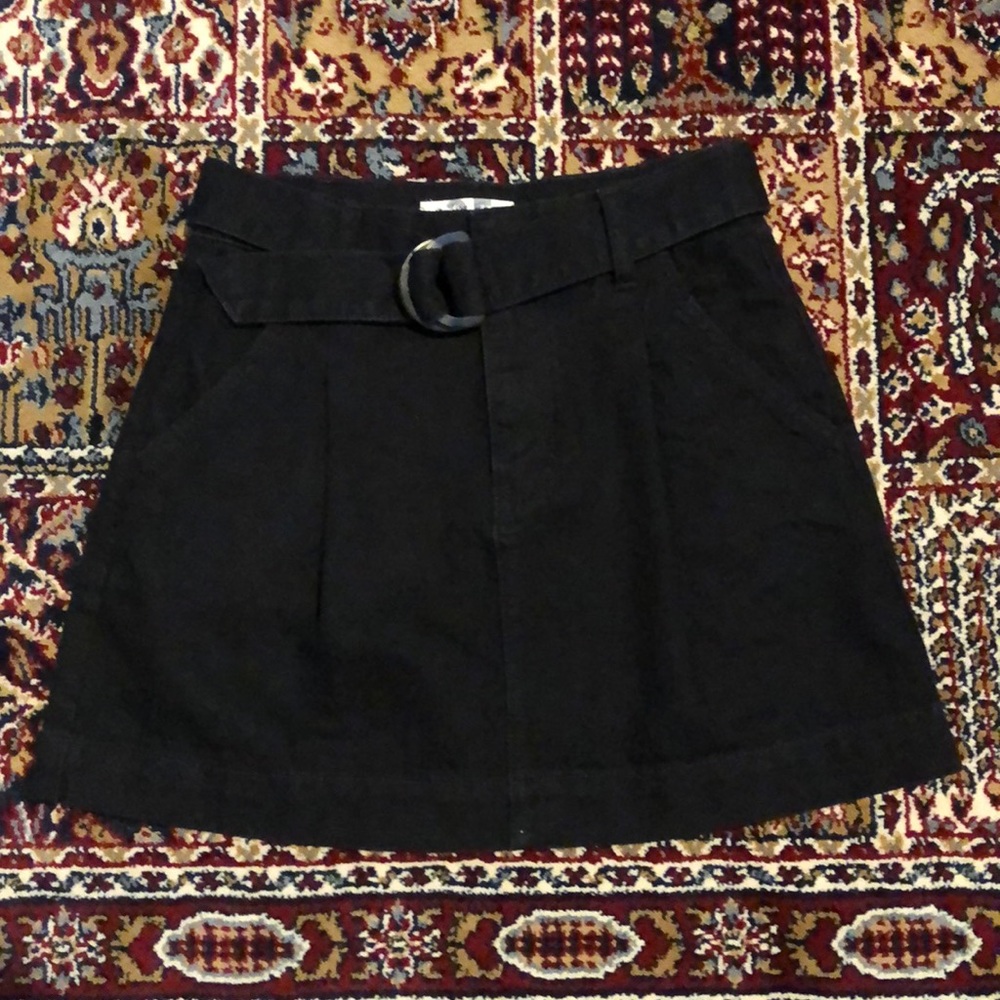 Free people black denim mini